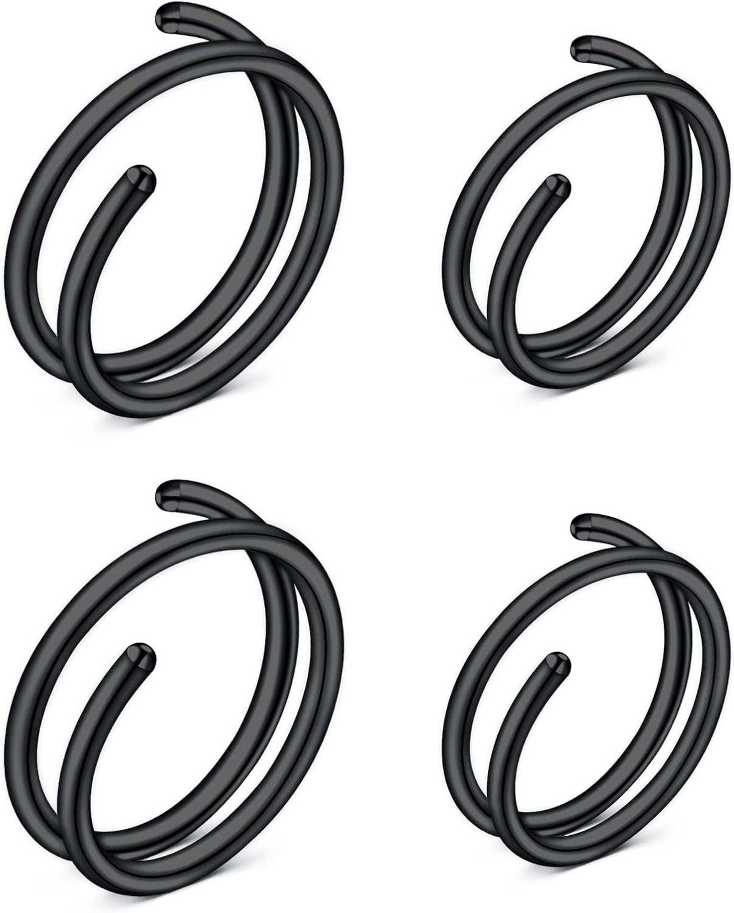 Nasenpiercing Fake Chirurgenstahl Silber Rosegold C-förmiger 20G 8mm