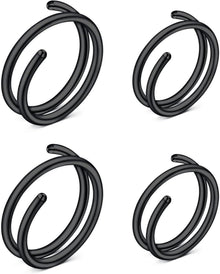 Nasenpiercing Fake Chirurgenstahl Silber Rosegold C-förmiger 20G 8mm