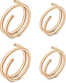 20G Fake Nasenpiercing Chirurgenstahl Silber Rosegold Nasenring 8mm