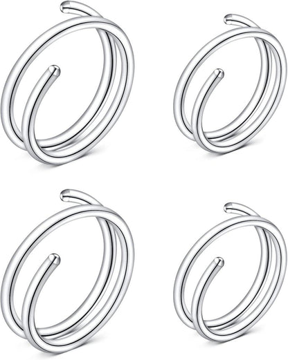 20G Fake Nasenpiercing Chirurgenstahl Nasenring Hoop 8mm