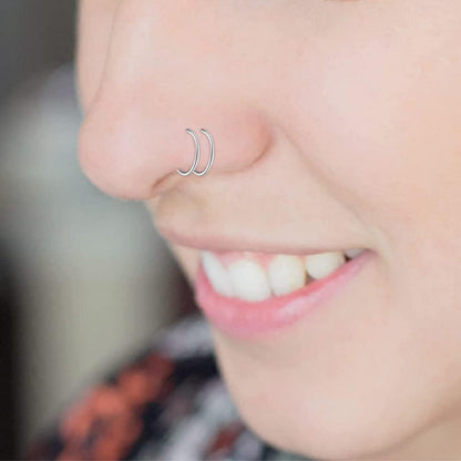 20G Fake Nasenpiercing Chirurgenstahl Nasenring Hoop 8mm
