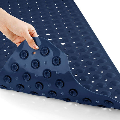 Badewannenmatte extra lang, Anti-Rutsch, Navy Blau