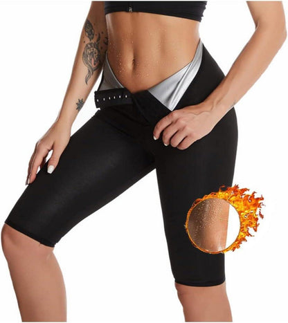 Saunahose Damen Hot Thermo Sweat Abnehmen Hohe Taille Schwitzhose