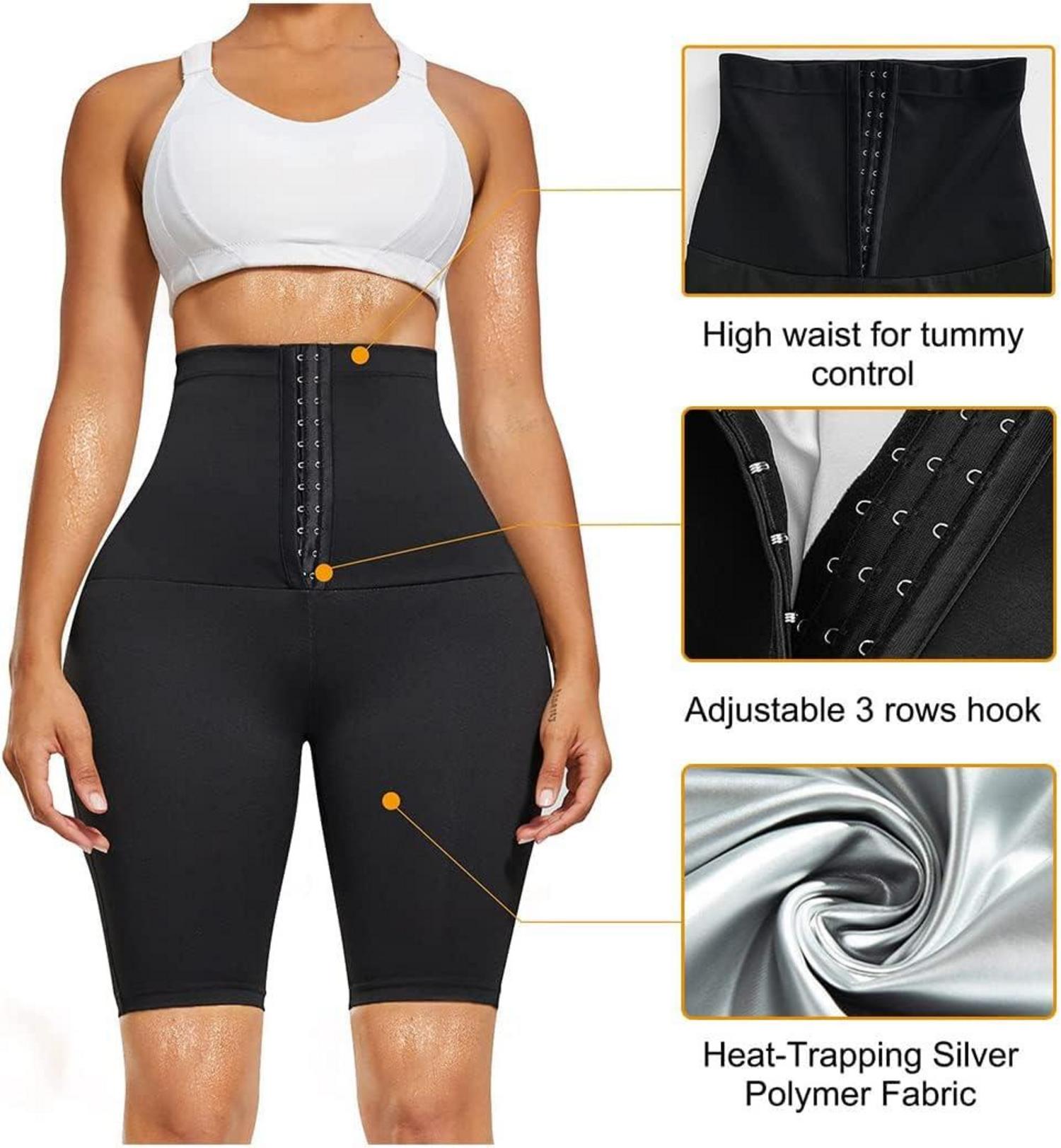 Saunahose Damen Hot Thermo Sweat Abnehmen Hohe Taille Schwitzhose