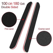 6er Set Nagelfeilen 100/180 Körnung für Gelnägel