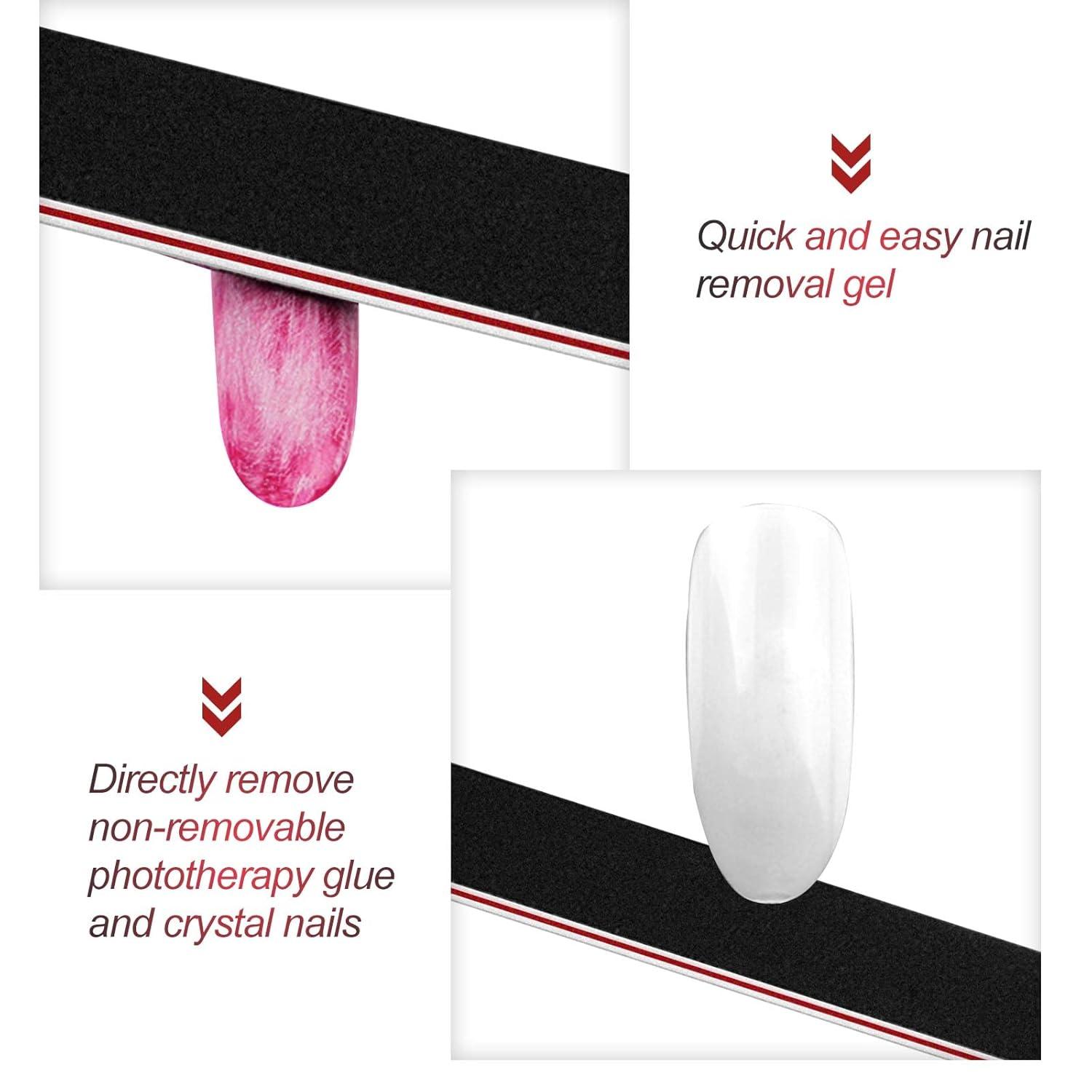 6er Set Nagelfeile 100/180 Körnung für Gelnägel - Doppelseitige Profi