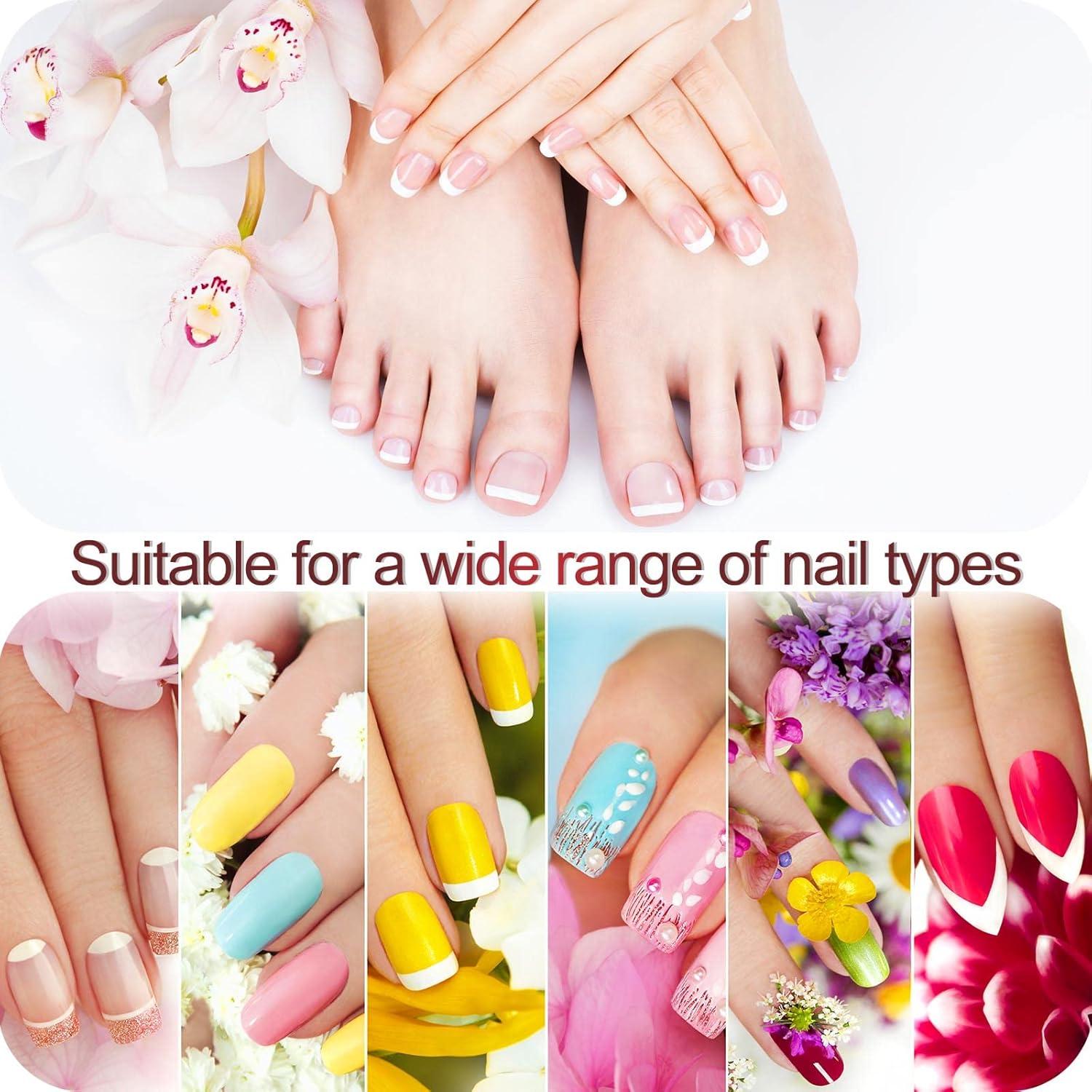 6 Stück Nagelfeile 100/180 Körnung für Gelnägel, Nail