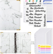 Budget Binder A6 Ringbuch mit Geldumschläge, Etiketten, Organizer