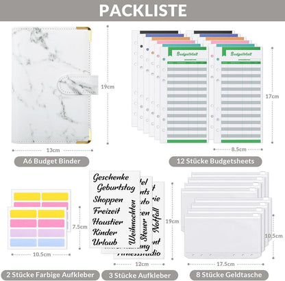 Budget Binder A6 Ringbuch mit