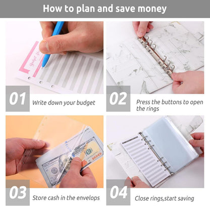 Budget Binder A6 Ringbuch Budget Planner Geldumschläge Etiketten
