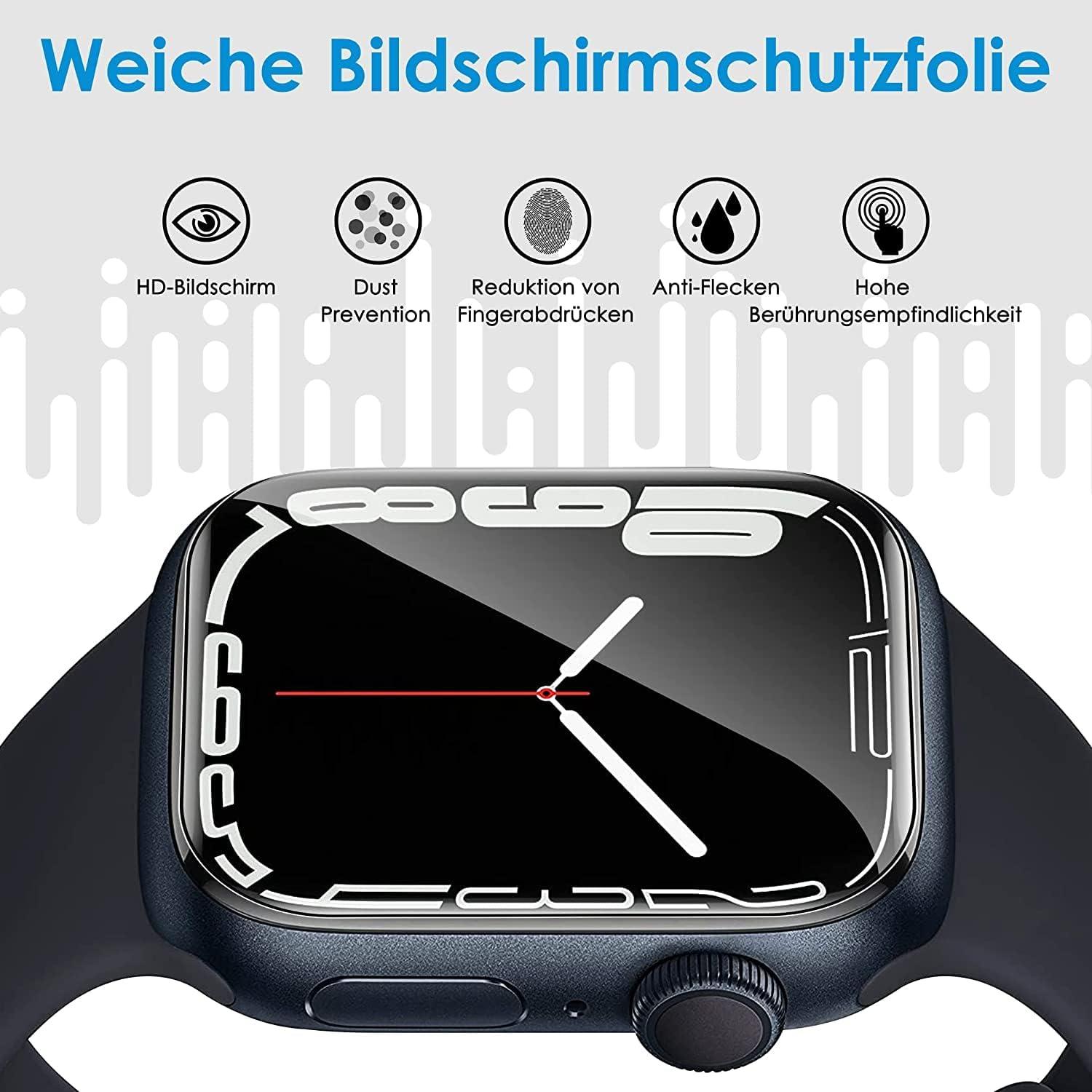 Schutzfolie Apple Watch Series 44mm - 8er Pack TPU