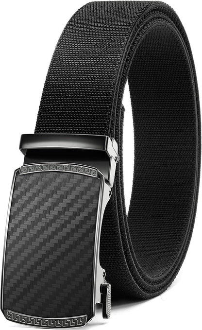 Nylon Stretchgürtel Herren Golf Ratsche Automatikschließe 35mm