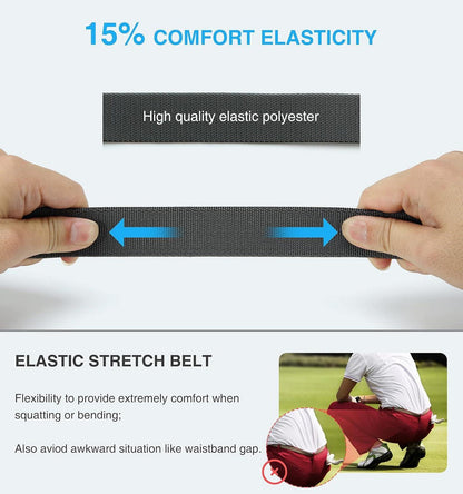 Elastischer Golf Stretchgürtel Herren Nylon Ratsche 35mm Taille 125-140cm