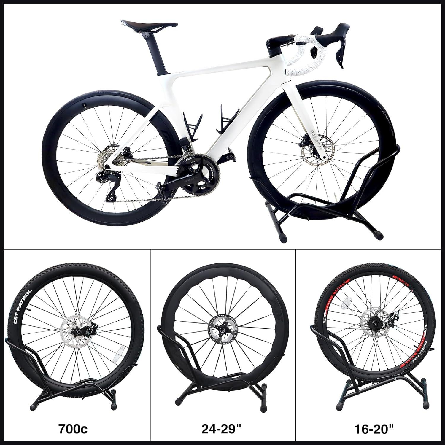 Fahrradständer Professional Boden Freistehend Halter für Mountainbike Schwarz