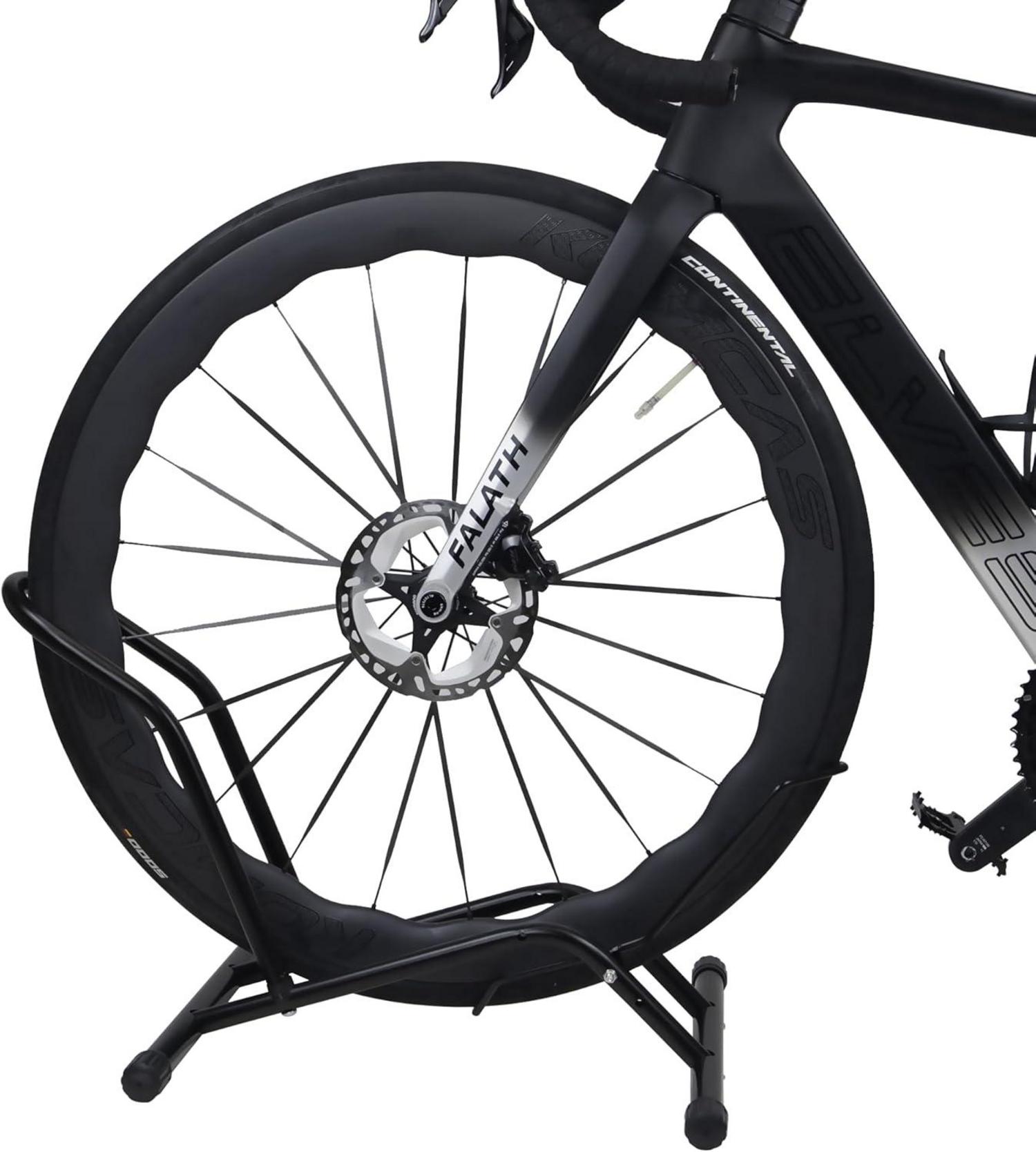 Fahrradständer Professional Boden Freistehend Halter für Mountainbike Schwarz
