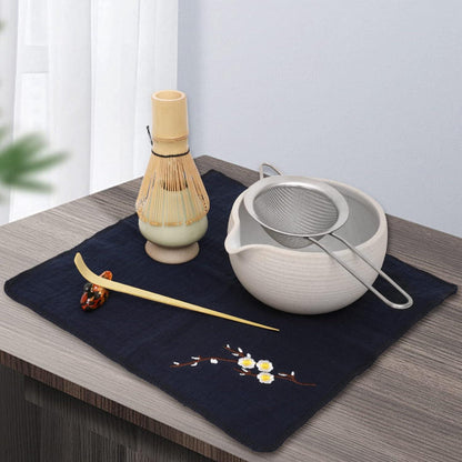 Japanisches Matcha-Teeset Schüssel Schneebesen Teeschaufel Behälter