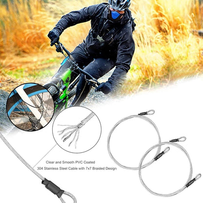 Sicherheitskabelschloss Stahlseil Ösen Diebstahlsicherung