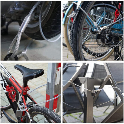 Sicherheitskabelschloss Stahlseil Ösen Diebstahlsicherung