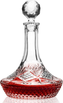 Kristall Wein Karaffe mit Stopfen für Whisky und Bourbon 1250ml