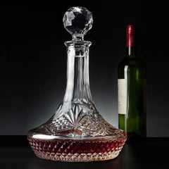 KANARS Kristall Weindekanter, Bleifrei, Rotwein Karaffe, Whisky Bourbon, 1250 ml
