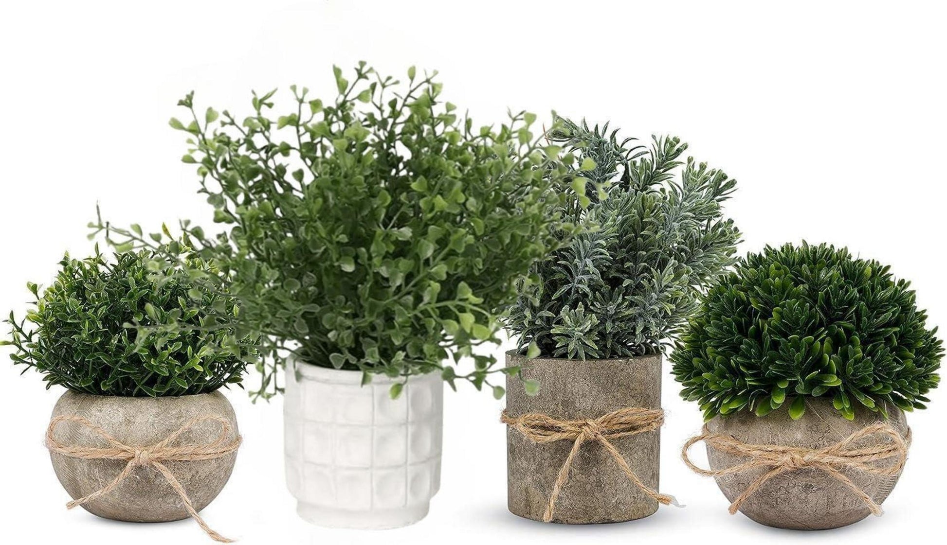 Künstliche Eukalyptus Pflanzen für Deko, 4er Set