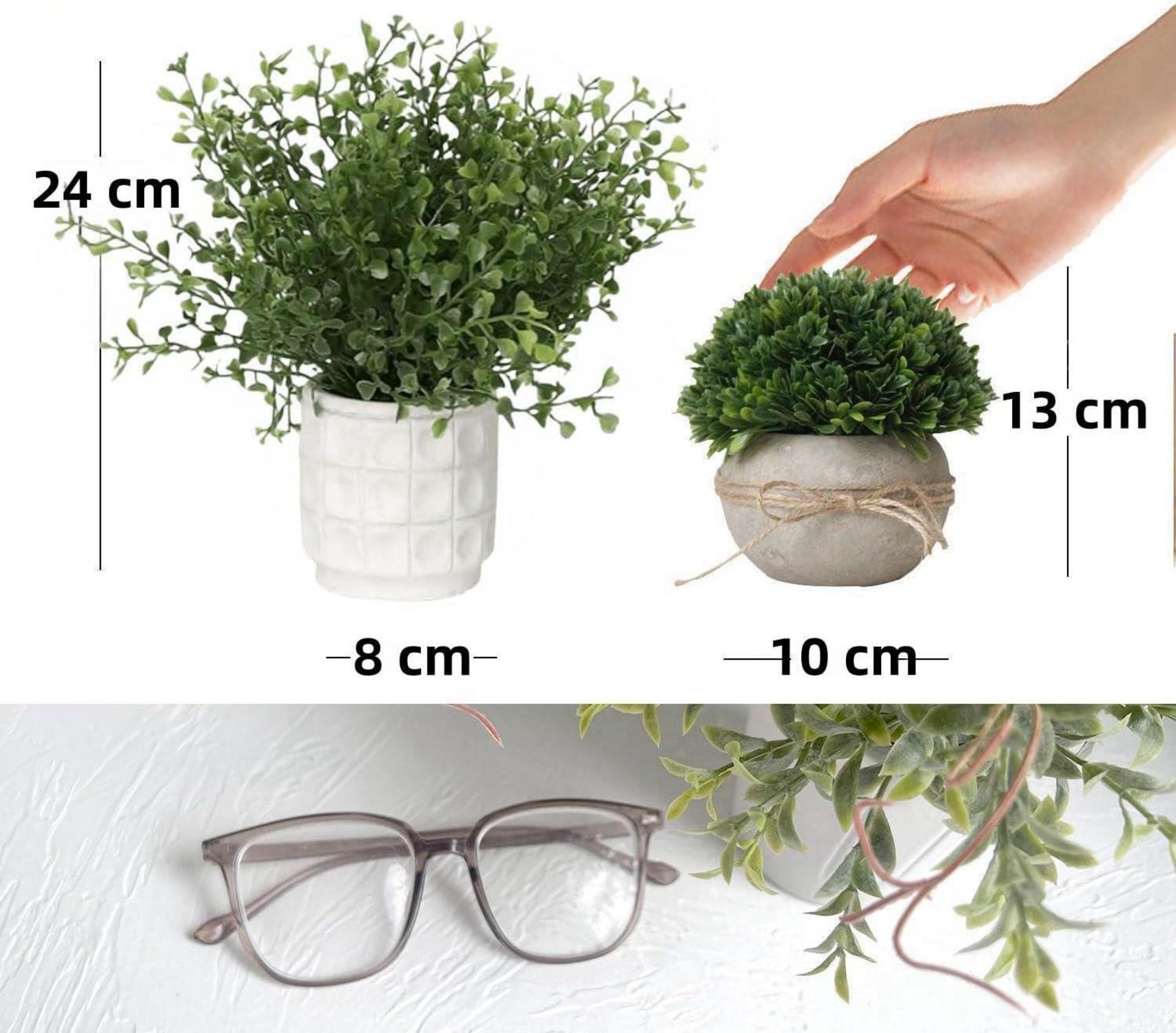 Künstliche Eukalyptus Pflanzen für Deko, 4er Set