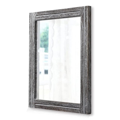 Rustikaler Wandspiegel Holzrahmen 65x45 cm – Landhausstil