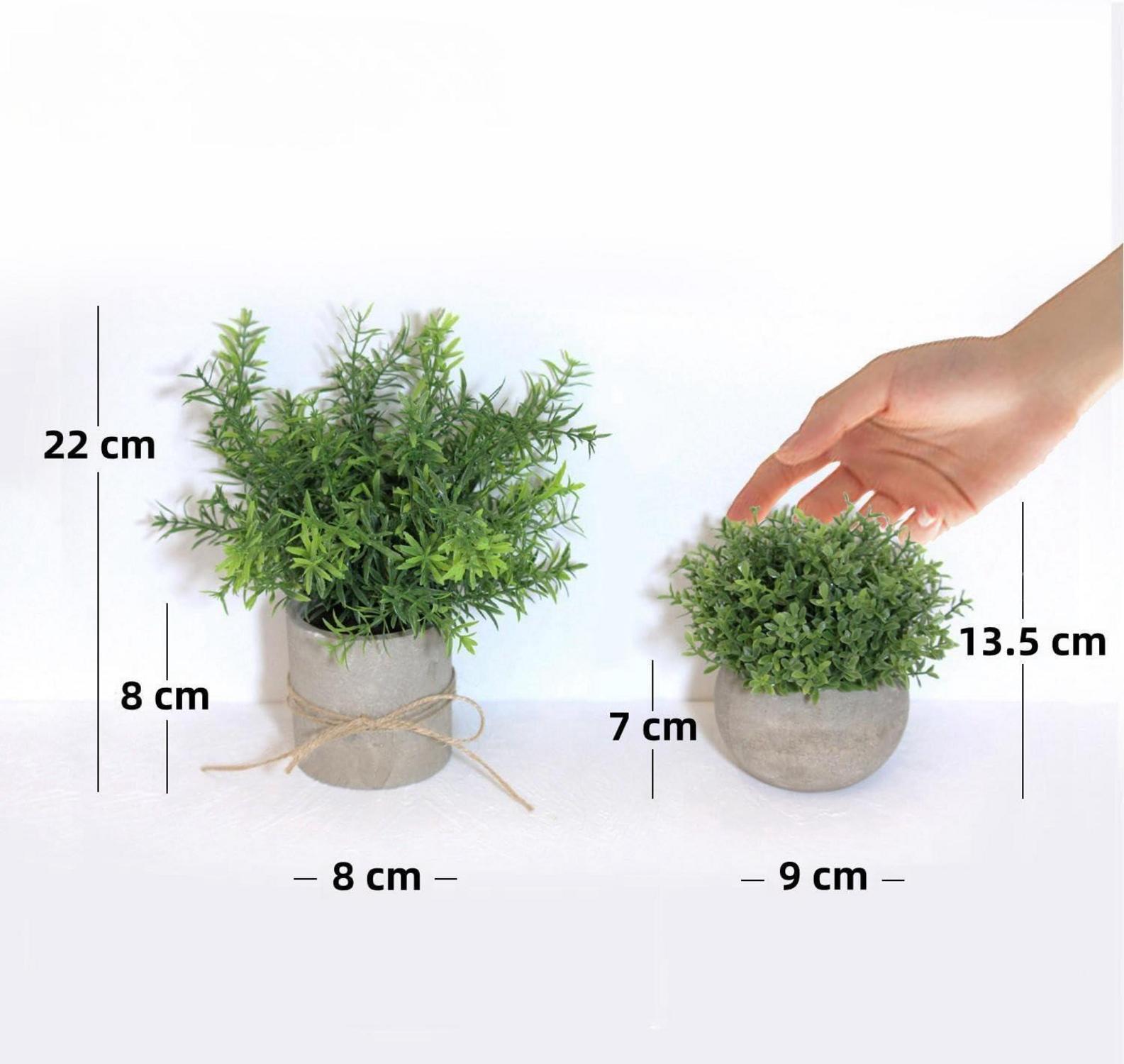 Künstliche Eukalyptus Pflanzen 4 Stück Deko Set