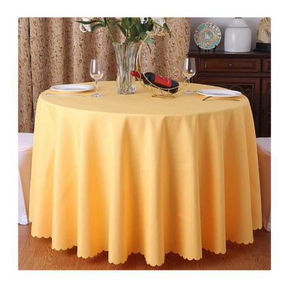 Runde Tischdecke Gelb 360cm – Tischwäsche für Küche, Party & Hochzeit