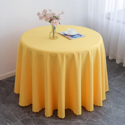 Runde Tischdecke Gelb 360cm – Tischwäsche für Küche, Party & Hochzeit