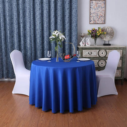 Runde Tischdecke Dunkelblau 360cm – Polyester Tischwäsche für Party & Hochzeit