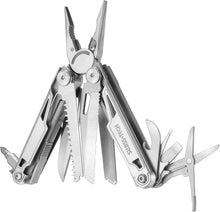 Multitool Zange 16-in-1 Edelstahl Tasche Silber