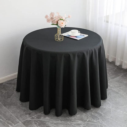 Runde Tischdecke Schwarz 360cm – Hochwertige Tischwäsche für Party & Hochzeit