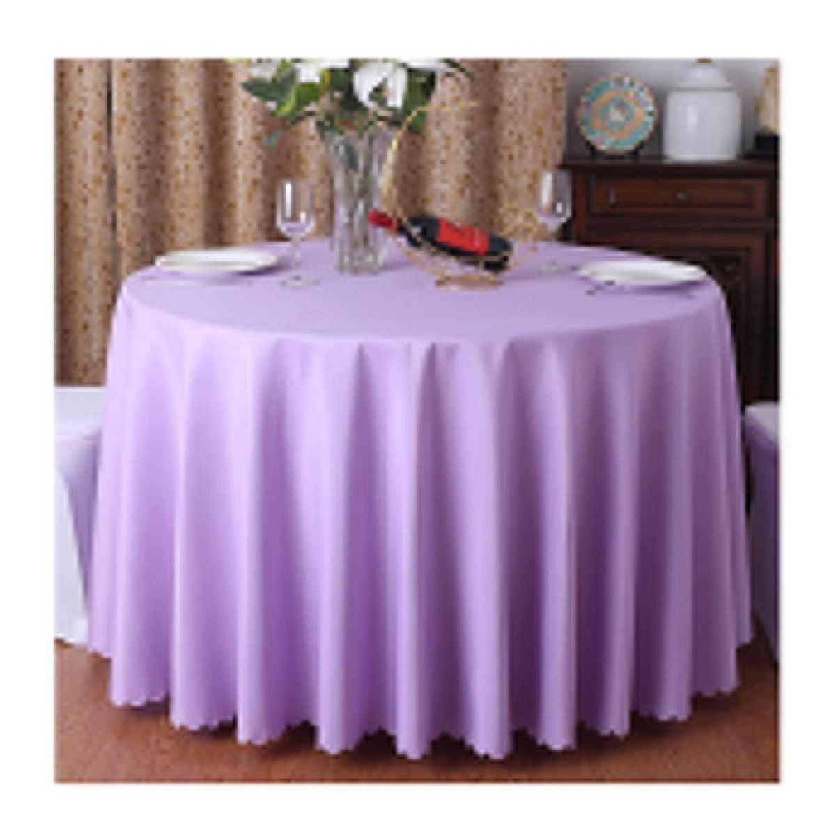 Runde Tischdecke Volett A 360cm – Polyester Tischwäsche für Party & Hochzeit