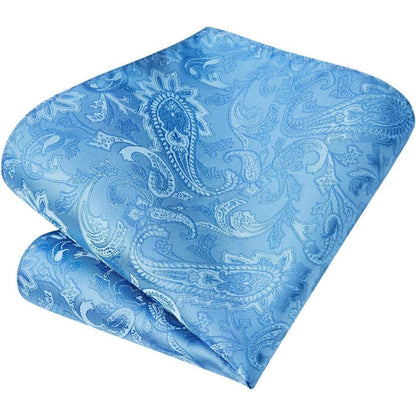 Enlision Herren Paisley Hochzeit Krawattenset A-Rot