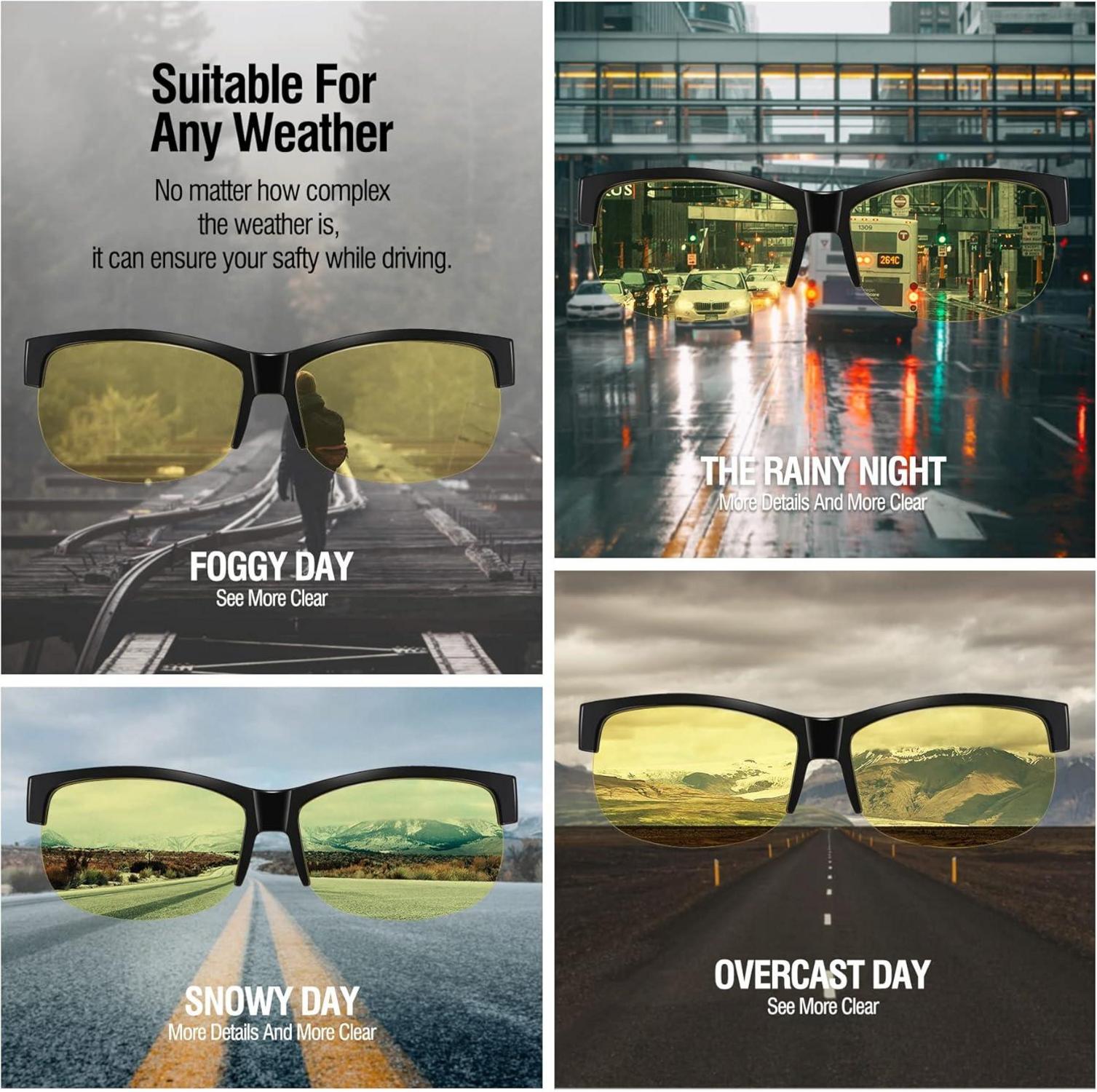 Polarisierte Überbrille für Brillenträger - Fit Over Sonnenbrille 8960
