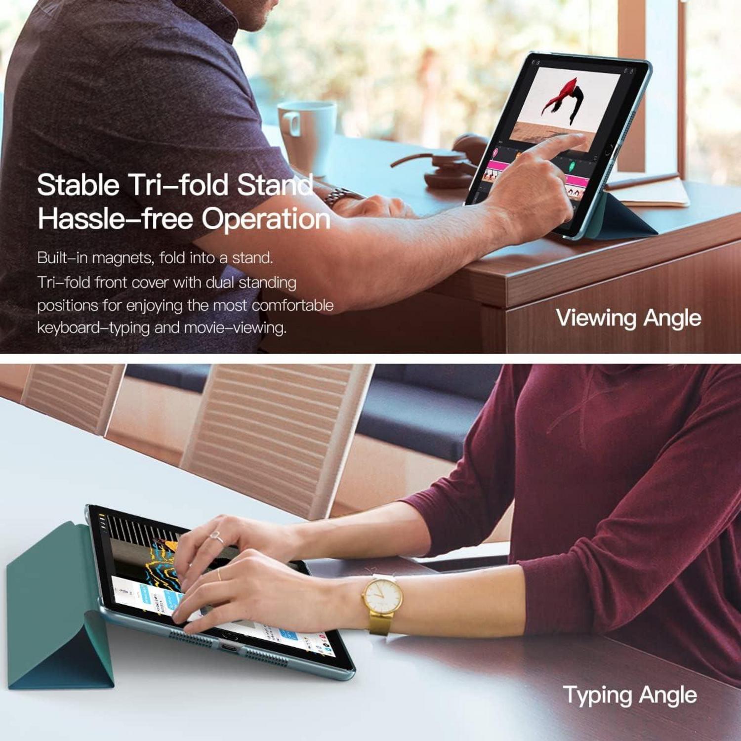 TiMOVO iPad 9./8./7. Gen Hülle Smart Cover Blaugrün 10,2 Zoll