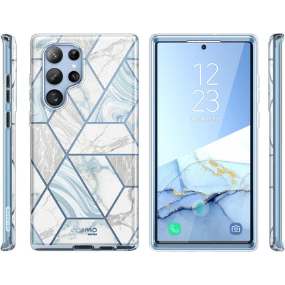 Glitzer Hülle für Samsung Galaxy S22 Ultra mit Displayschutz