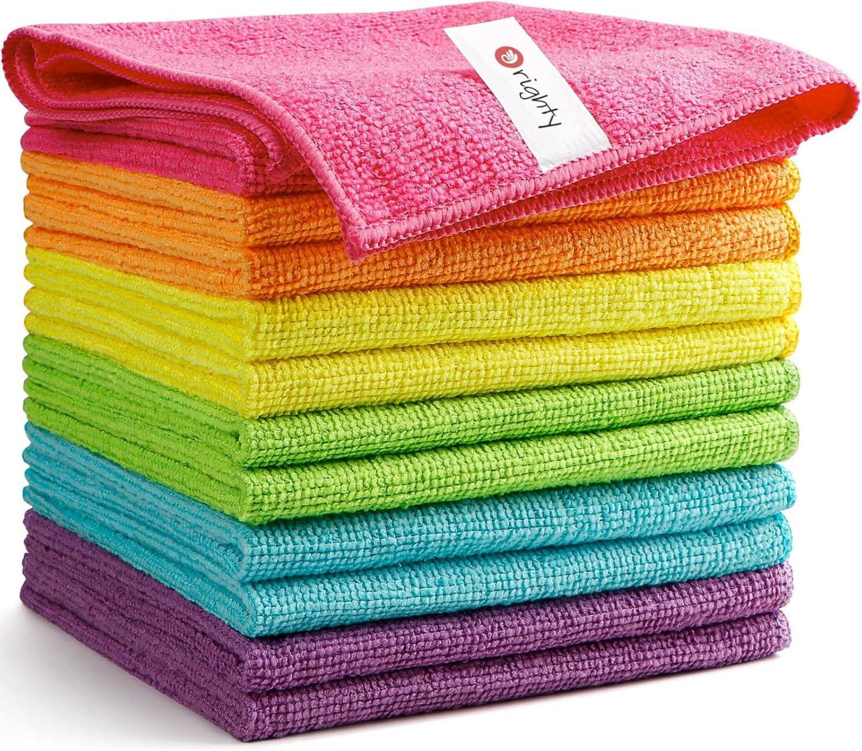 12er Pack Mikrofaser Reinigungstücher fusselfrei saugfähig 30x30cm