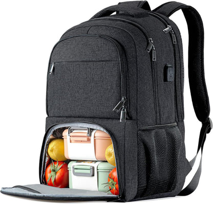 Großer Lunch Schulrucksack mit USB Ladeanschluss, 17.3 Zoll Laptop