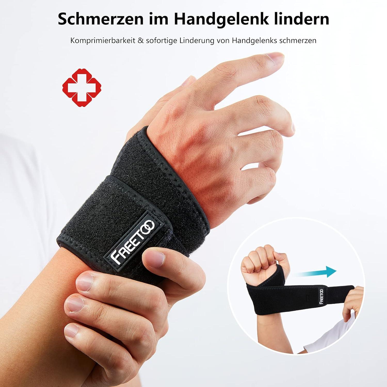 Handgelenk Bandagen 2er-Pack für Kraftsport