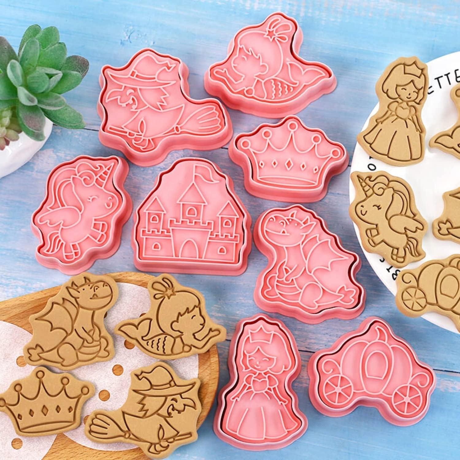 Märchen-Ausstechformen-Set 8-teilig 3D-Pressbar Keksdeko