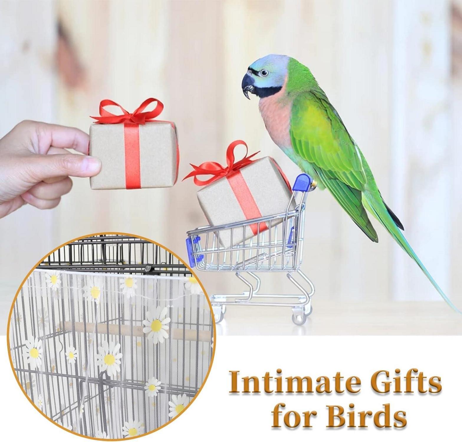 Vogelkäfig Abdeckung Einstellbar Samenfänger Papageien Käfige 2 Stk