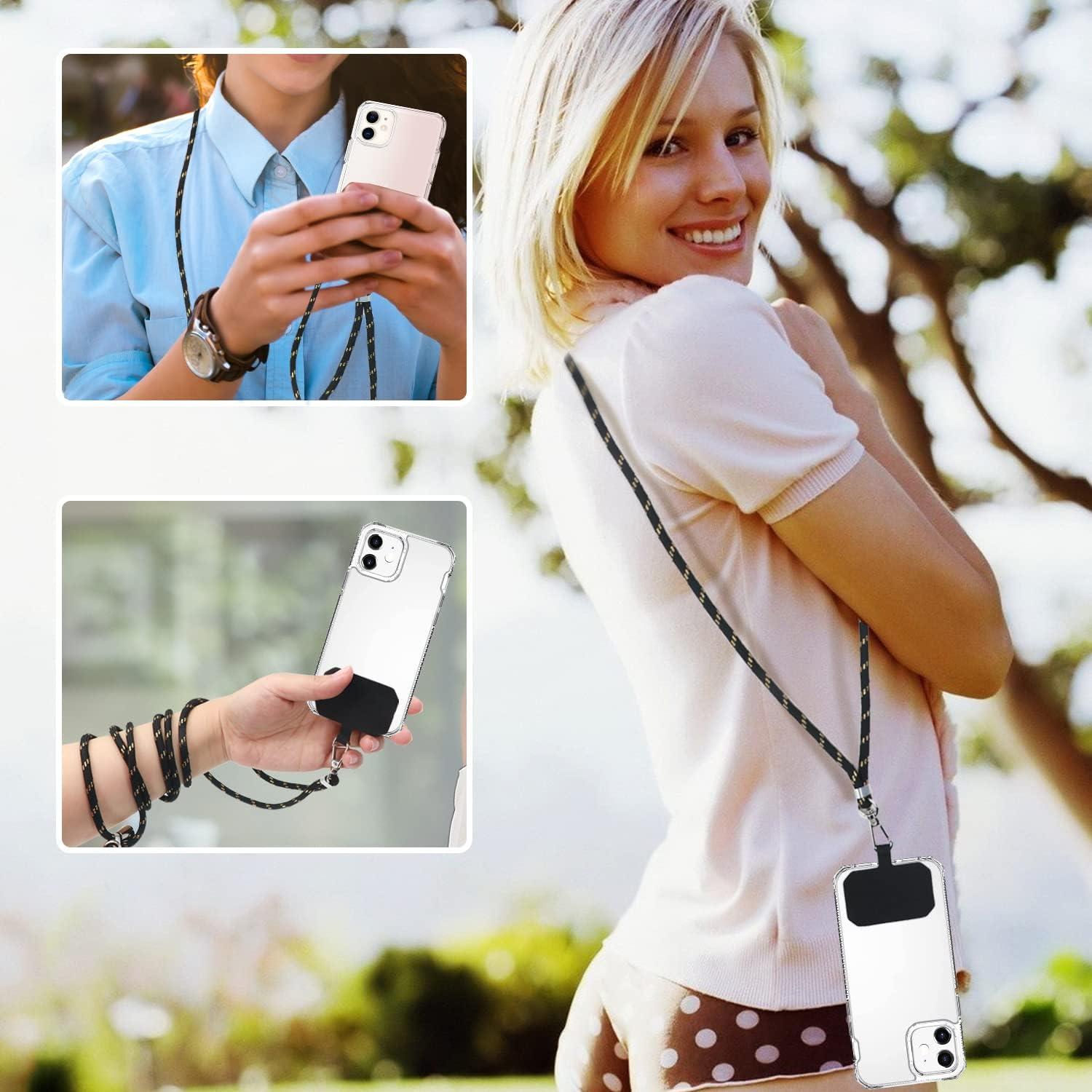 Handykette Universal zum Umhängen - Smartphone Halskette dunkelgrün