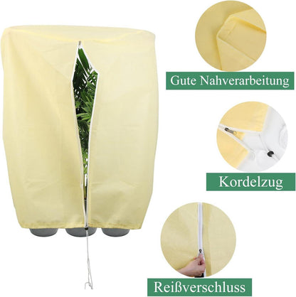 Winterschutz 200x200x240cm 80g/m² für Kübelpflanzen, Frostschutz Palmen