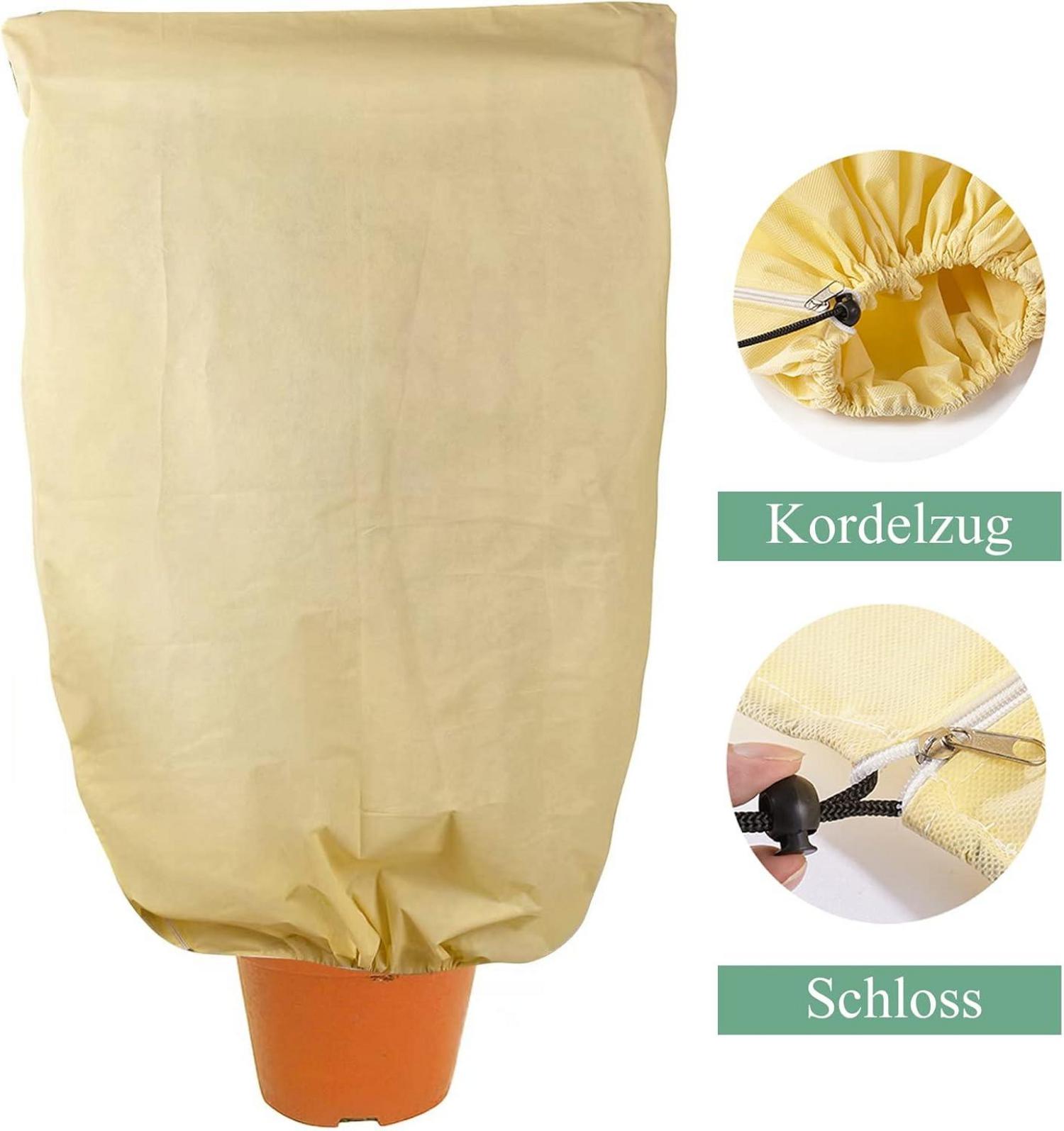 DEWUR 80g Vlies Pflanzen Winterschutz Kübelpflanzen Frostschutz 80x100cm