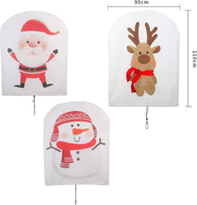 DEWUR 3er-Set 70g/m² Winter-Deko-Vlieshauben 90x110cm