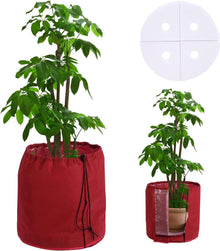 DEWUR Thermo Topfschutz doppelt isoliert für Kübelpflanzen 45x50cm Rot