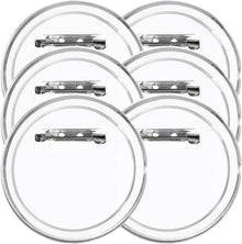 Ansteckbuttons Transparent 38mm Bastelset 30er Pack DIY ohne