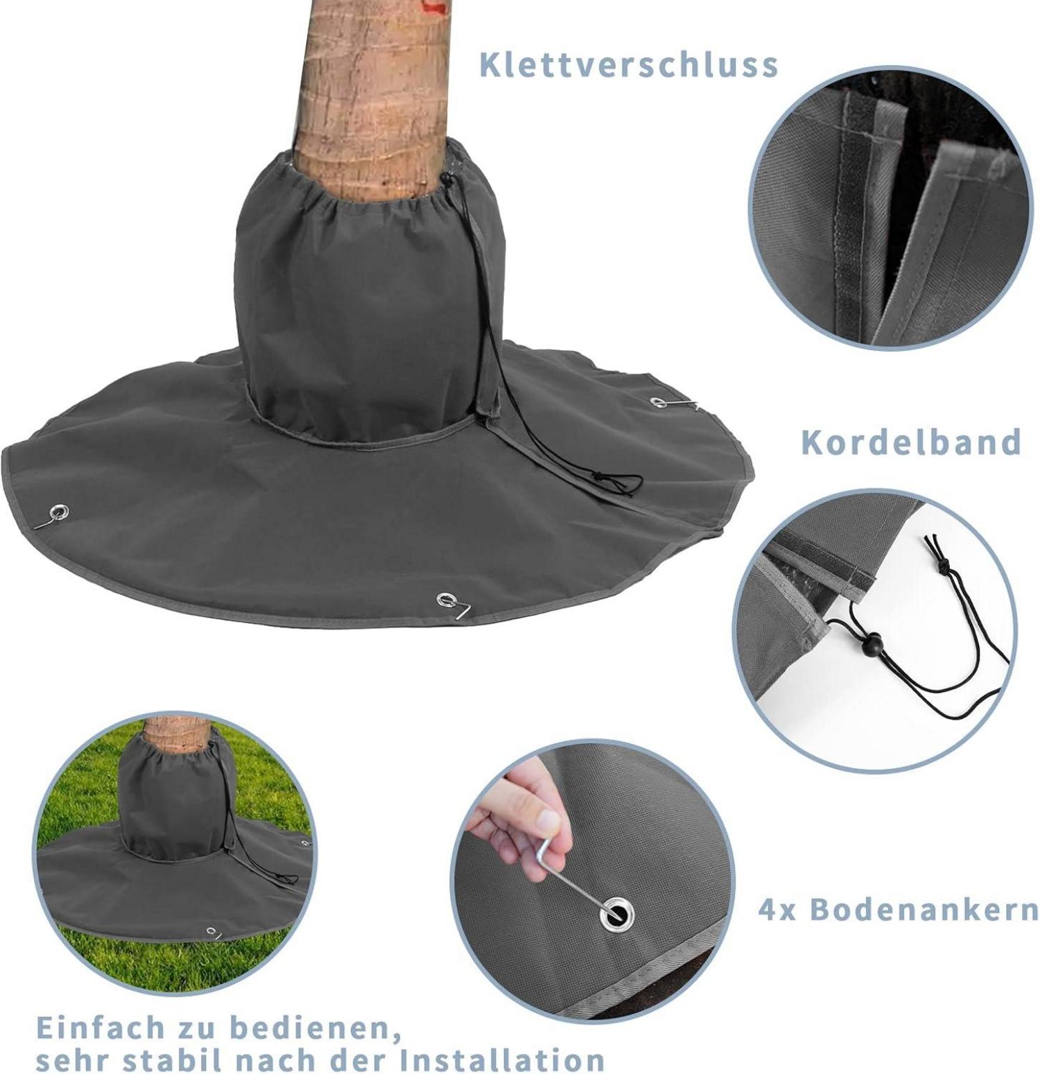 Winterschutz Palmenwurzelschutz 100cm Grau doppelt isoliert